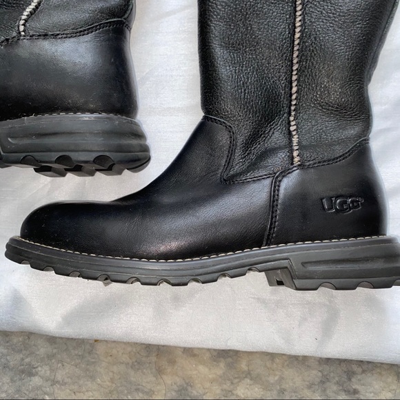 Ugg Australia black leather - Picture 2 of 10